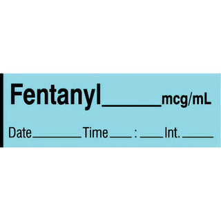 Alimed Fentanyl Labels, Tape Roll or Pre-Cut Roll Fentanyl Labels, Pre-Cut Roll, Standard - 924573/NA/PRE