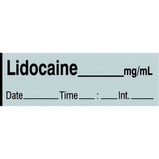 Alimed Lidocaine Labels, Tape Roll or Pre-Cut Roll Lidocaine Labels, Pre-Cut Roll, Expanded - 924615/NA/PREDTI
