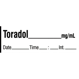 Alimed Toradol Labels, Tape Roll or Pre-Cut Roll Toradol Labels, Pre-Cut Roll, Standard - 924661/NA/PRE