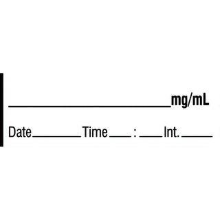 Alimed Blank Narcotics Labels with mg/ml, Tape Roll or Pre-Cut Roll Blank Narcotics Labels with mg/ml, Pre-Cut Roll, Expanded - 924665/NA/PREDTI