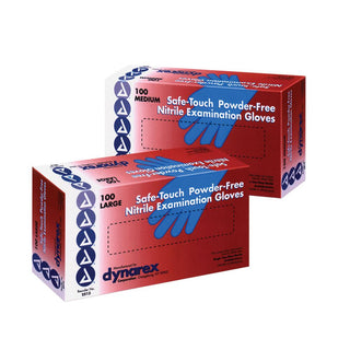 Safe-Touch Powder-Free Nitrile Exam Gloves Powder-free Nitrile Exam Gloves, Medium - 924750/NA/NA/MD