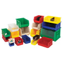 Quantum Ultra Stack and Hang Bins Bin, 18"W x 9"H x 8-1/4"D, 6/cs, Blue - 925086/BLUE/NA