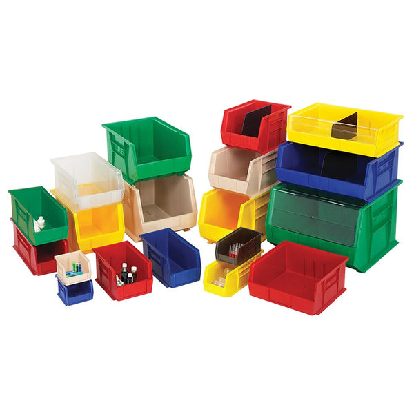Quantum Ultra Stack and Hang Bins Bin, 18"W x 9"H x 8-1/4"D, 6/cs, Blue - 925086/BLUE/NA