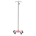 Color-Coded Weighted IV Poles IV Pole, Green, 4 Hooks - 925518/GREEN/NA