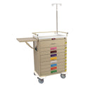 Harloff Classic Line 9-Drawer Pediatric Emergency Cart Classic 9-Drawer Pediatric Cart, Hammer Grey - 925901/HAMGRY/NA
