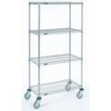Nexel Dolly Trucks Nexel Dolly Base Truck, Chrome, 48"W x 24"D - 926089