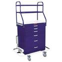 Harloff Classic Line Monitor Cart, 6-Drawer Monitor Cart, 6-Drawer, Yellow - 926412/YEL/NA