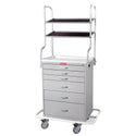 Harloff Classic Line Monitor Cart, 6-Drawer Monitor Cart, 6-Drawer, w/Specialty Pkg., Teal - 926413/TEAL/NA