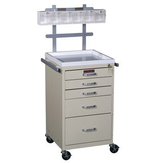 Harloff Mini Line Anesthesia Carts Short Mini Cart, Hammered Green - 926416/HAMGRN/NA