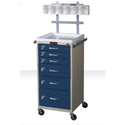 Harloff Mini Line Anesthesia Carts Tall Mini Cart, Red - 926417/RED/NA