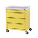 Harloff 4-Drawer Economy Treatment Procedure Cart Economy Treatment Cart, 4-Drawer, Hammer Green - 926492/HAMGRN/NA