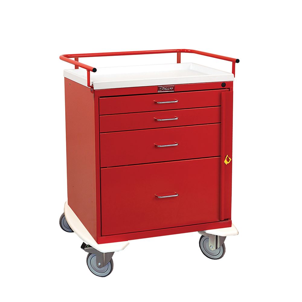 Harloff Classic Line 4-Drawer Emergency Cart Classic 4-Drawer Emergenc ...