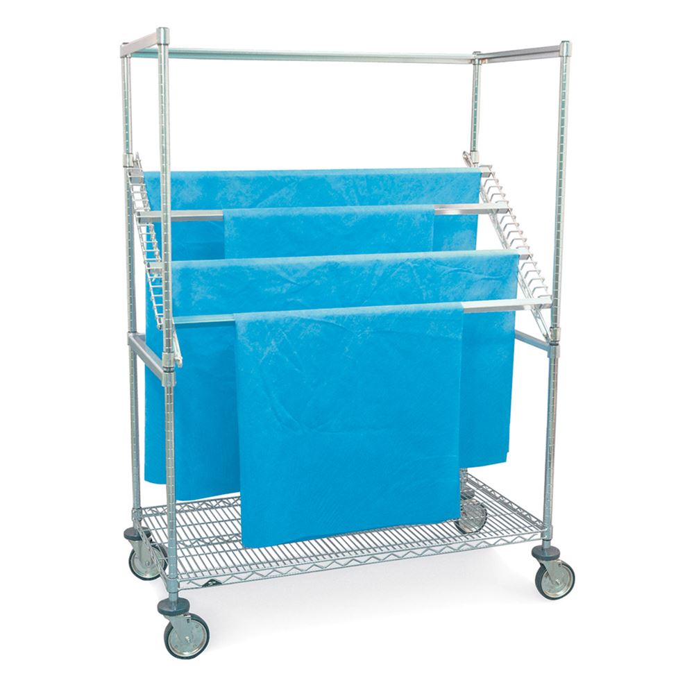 Single Wrap Rack Metro High Profile Sterile Wrap Rack High Profile Sterile Wrap Rack, 6 ...