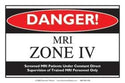 Alimed MRI Zone Signs Sign Kit,  MRI Zones 1-4 - 927462