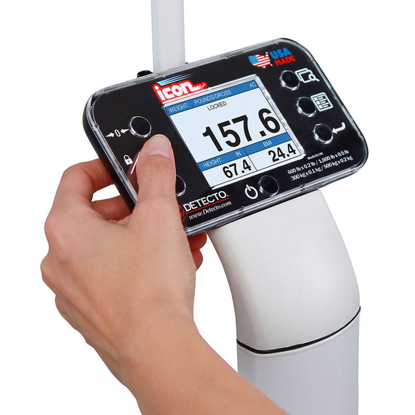 DETECTO icon Eye-Level Digital Scale Eye-Level Digital Scale w/Height Rod - 930648