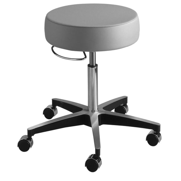 Brewer Designer Pneumatic Stools Pneumatic Stool w/Backrest, Dove - 930672/DOVE/NA