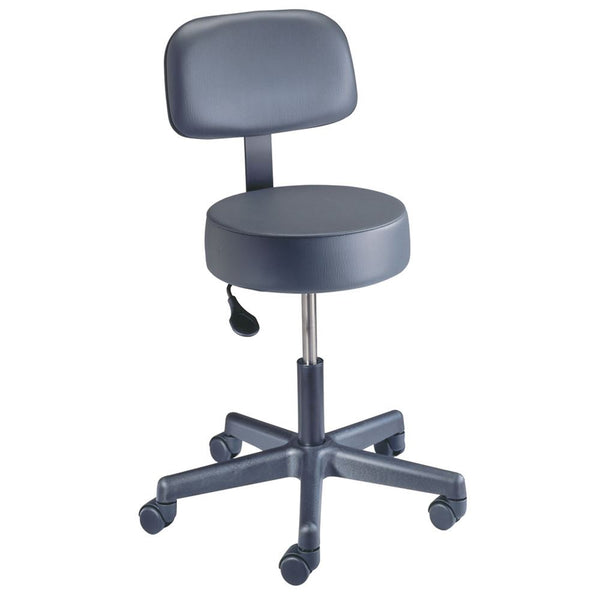Brewer Designer Pneumatic Stools Pneumatic Stool, No Backrest, CAL 133, Slate Blue - 937311/SLATE BLUE/NA