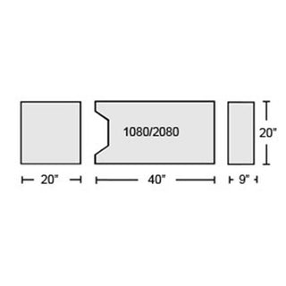 AliMed Gel Anti-Shear Support Surfaces Support Surface Set for AMSCO C-Max Series, Gel-Topped - 937867