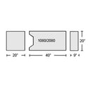AliMed Gel Anti-Shear Support Surfaces AMSCO 3080/3085 Foot Pad - 931191F7