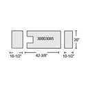 AliMed Gel Anti-Shear Support Surfaces AMSCO 3080/3085 Body Pad - 931191B7