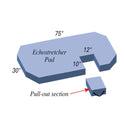 Alimed Echocardiography Pads 3-Piece Echocardiography Pad, Blue - 9-521