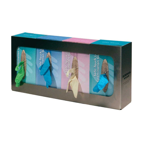 Bowman Glove Box Dispenser, Stainless Steel Triple Glove Box Dispenser, Stainless Steel, cs/6 - 932001