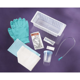 Alimed Foley Catheter Insertion Trays Foley Catheter Insertion Trays, Peel-Lid, 15Fr Red Rubber Catheter, PVP Swabsticks 3/pk - 933479