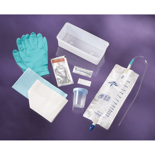 Alimed Pre-Connected Urethral Catheterization Trays Pre-Connected Urethral Cath Trays 14Fr Vinyl Catheter, Grad. Basin, Not made w/nat. rubber latex - 933510
