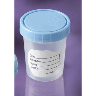 Alimed Polypropylene Specimen Container Polypropylene Specimen Container, Pkg. clean, Nested in Sleeve, 25 Containers per Sleeve, 500/cs - 933573