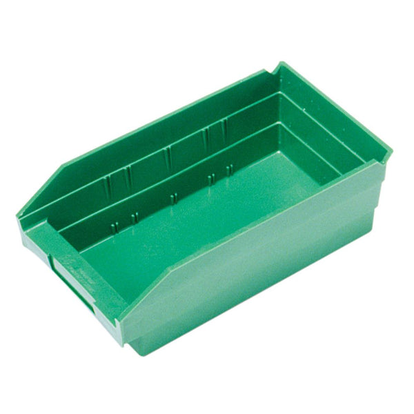 Quantum Economy Shelf Bins Economy Bin, 6-5/8"W x 4"H x 11-5/8"D, Green, 30/cs - 933608/GREEN/NA