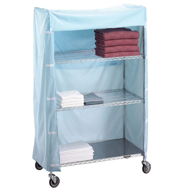 Wire Linen Carts Cart Cover, 60"W x 72"H x 24"D, Yellow - 934918/YELLOW/NA