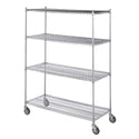Wire Linen Carts Wire Linen Cart w/Wire Bottom, 48"W x 72"H x 24"D - 934895