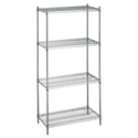 Wire Shelving Wire Shelving w/Solid Bottom, 60"W x 72"H x 18"D - 935059