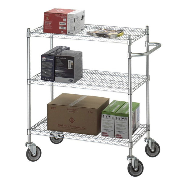 Utility Cart Utility Cart with Solid Bottom, 48"W x 42"H x 24"D - 934912