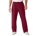 Medline ComfortEase Unisex Elastic Waist Cargo Scrub Pants with 3 Pockets - ComfortEase Unisex Elastic Waist Cargo Scrub Pants with 3 Pockets, Size XL Tall Inseam, Wine - 9351JWNXLL