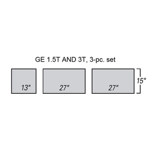 Support Surfaces for MRI GE 1.5T & 3T Tables, 3-Pc. Set Support Surface for MRI GE 1.5T & 3T Tables, 3-Pc., Premium - 935192