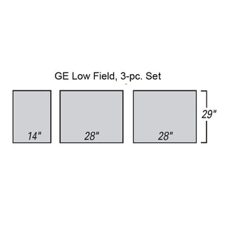 Alimed Support Surfaces for MRI GE Low Field Table, 3-Pc. Set Support Surface for MRI GE Low Field Table, 3-Pc. Set, Basic - 935241