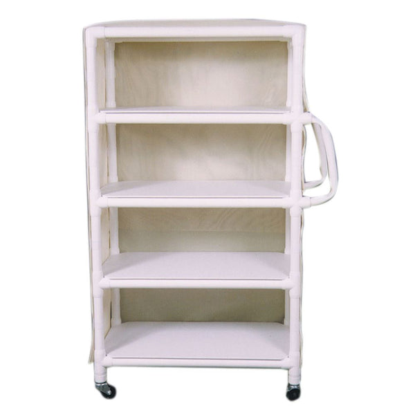 Standard MRI Cart, 4 Shelves MRI Cart, 4 Shelves, w/Handles, Vinyl, Black - 935480/BLACK/VINYL
