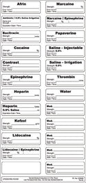 Correct Medication Labeling System, O.R. Correct Med. Label. System, O.R., System 1, 50/cs - 935621