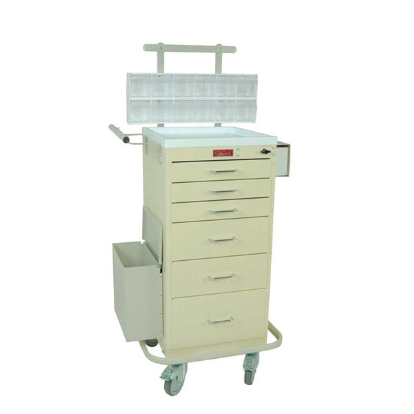 Phlebotomy Carts Phlebotomy Cart, Short, Hammered Grey - 935923/NA/NA/HAM GREY