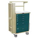 Harloff Difficult Airway Cart Difficult Airway Cart, Hammered Green - 935918/NA/NA/HAM GREEN