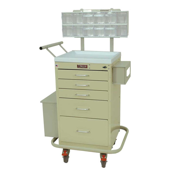 Phlebotomy Carts Phlebotomy Cart, Short, Hammered Grey - 935923/NA/NA/HAM GREY