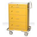 AliMed Standard Series 4-Drawer Isolation Cart, Key Lock Standard 4-Drawer Isolation Cart, Key Lock, Solid Beige - 935948/BEIGE/SOLID