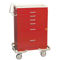 AliMed Quick-Ship Basic 6-Drawer Emergency Cart Quick-Ship 6-Drawer Basic ER Cart - 938095