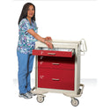 AliMed Standard Series 4-Drawer Emergency Cart Standard 4-Drawer ER Cart, Solid Dark Blue - 935950/DRKBLU/SOLID