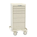 AliMed Mini Series 6-Drawer Tower, Push-Button Lock Mini 6-Drawer Tower, Push-Button Lock, Two-Tone, Beige - 935954/BEIGE/TWOT