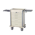 AliMed Select Series 6-Drawer Cart, Push-Button Lock, 27" Drawer Space Select 6-Drawer Cart, Push Button Lock, Solid Yellow - 935955/YELL/SOLID