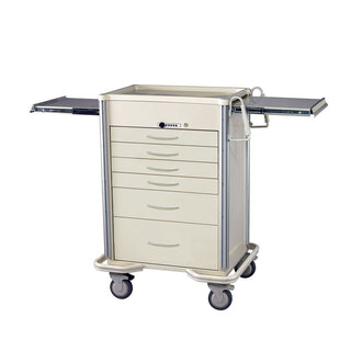 AliMed Select Series 6-Drawer Cart, Push-Button Lock, 27" Drawer Space Select 6-Drawer Cart, Push Button Lock, Solid Yellow - 935955/YELL/SOLID