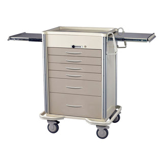 AliMed Select Series 6-Drawer Cart, Key Lock, 27" Drawer Space Select 6-Drawer Cart, Key Lock, Solid Beige - 938453/BEI/SO