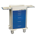 AliMed Select Series 6-Drawer Cart, Proximity Lock, 30" Drawer Space Select 6-Drawer Cart, Proximity Lock, Solid Red - 935957/RED/SOLID